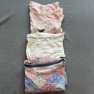 Lot of 3 Talbots Tops T-Shirts Plus Size 2X‎ Short & 3/4 Sleeve Casual Weekend